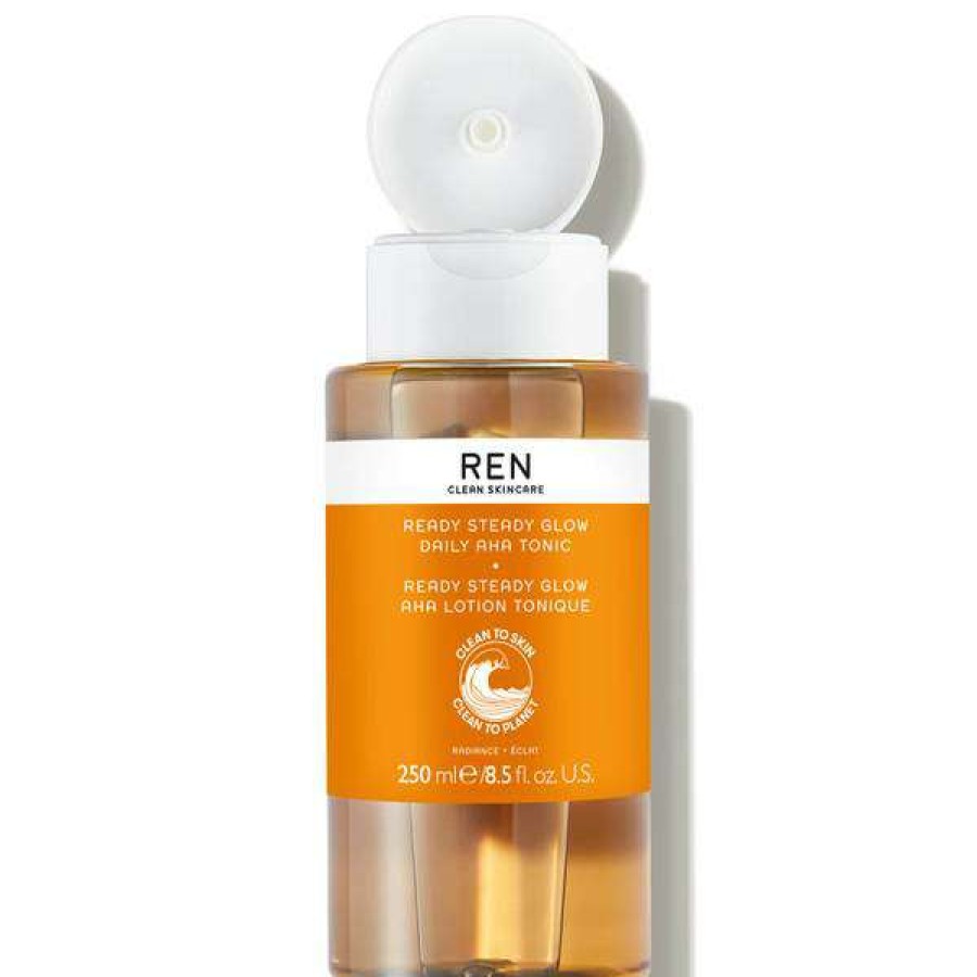 Skin Care * | Ren Clean Skincare Ready Steady Glow Daily Aha Tonic 250Ml Large Choice