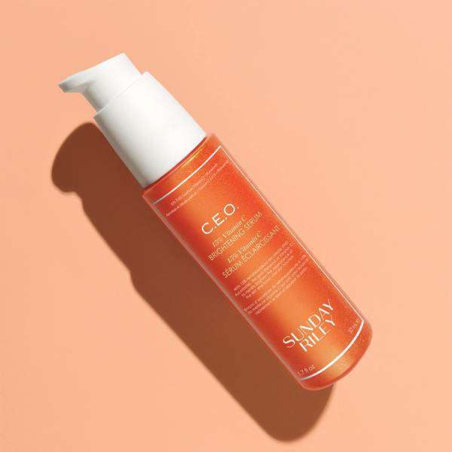 Skin Care * | Sunday Riley C.E.O. 15% Vitamin C Brightening Serum 1.7 Oz Bestsellers