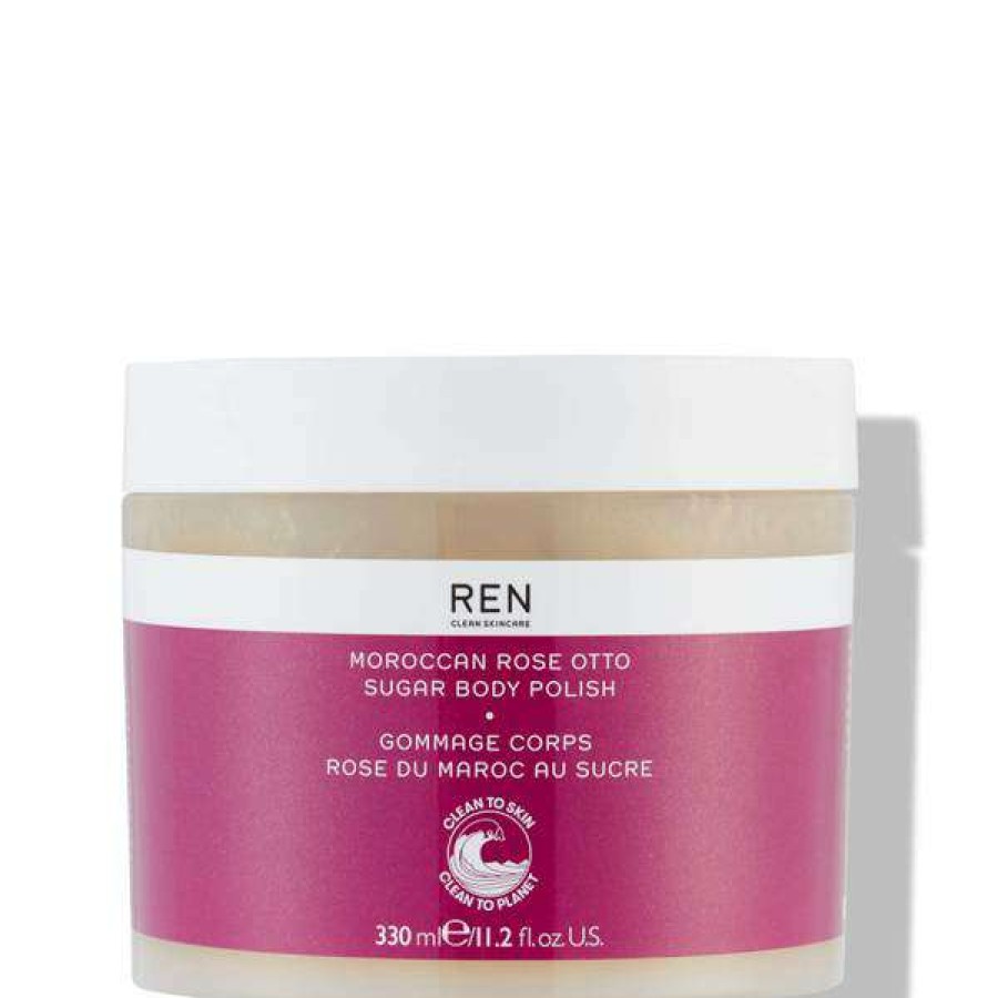 Body * | Ren Clean Skincare Moroccan Rose Otto Sugar Body Polish 330Ml Promotions