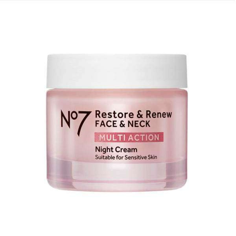 Skin Care * | No7 Restore And Renew Multi Action Night Cream 1.69Oz Limited Edition