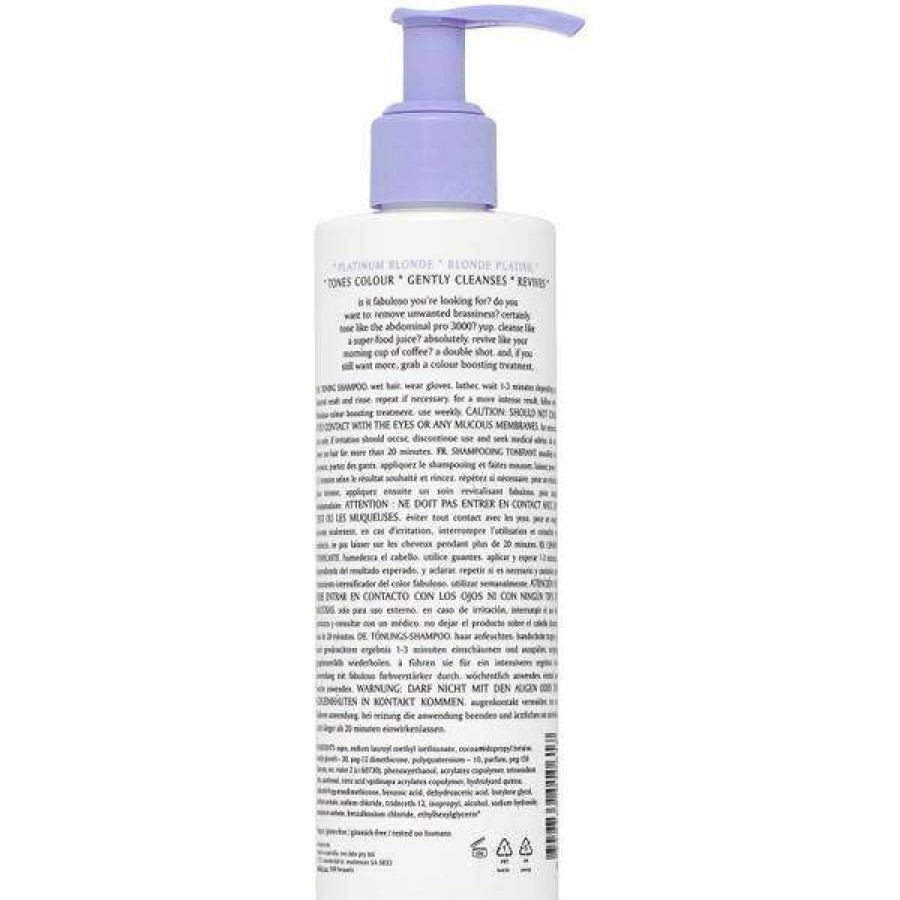 Hair Care * | Evo Fabuloso Platinum Blonde Toning Shampoo 250Ml Crazy Deals